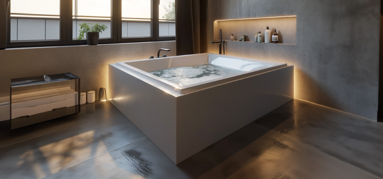 La baignoire carrée pour une salle de bains design 5